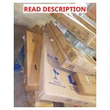 Skid with chain link fence, shelving, shower stal