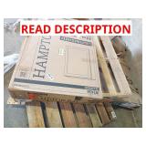 Skid with scaffold and shaker cabinet