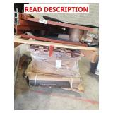 Skid with tub, hardwood flooring, basement door