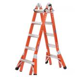 22 ft Reach Fiberglass Ladder, 300 lb IA