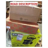 Ryobi pressure washer, vacuum, cushions skid
