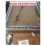 Skid with shower enclosure, wire gate