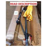 Skid with half-round gutters, downspouts, beams