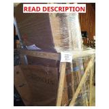 Skid with doors, shower walls, picnic table etc