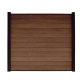 Maple Brown Brushed Fence Panel (12-Pack)