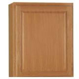 Hampton 24 in. Wall Kitchen Cabinet, Med Oak