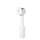 Postal Pro Mailbox & Post Kit, White