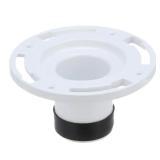 3 in. PVC Twist-N-Set Open Toilet Flange