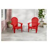 Ruby Red Adirondack Chair with Cup Holder