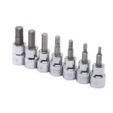 Husky 3/8 in. Drive SAE Hex Bit Socket Set (7)