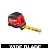 30 ft Wide Blade Tape Measure with 18 ft Reach