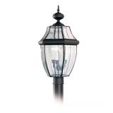 Lancaster 3-Light Outdoor Black Post Top