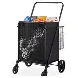 Folding Shopping Cart with Removable Liner