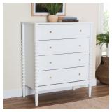 Lucera White 4-Drawer Chest of Drawers