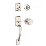 (2) Kwikset Henley Handleset Satin Nickel