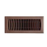 (7) Plastic Floor Register, Mahogany Grain