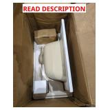 16 in. Single Ceramic Integral White Sink
