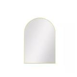 Relyblo 22x30 Arched Wall Vanity Mirror, Gold