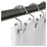 CASE Zenna Home Metal Double Glide Shower Hook, N