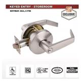 Commercial 2-3/4 in Satin Chrome Leverset