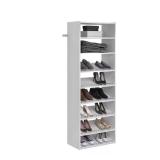 Essential White Wood Closet Tower 25 in. W