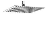 Brushed Nickel 12-In Rain Shower Head, 1-Spray