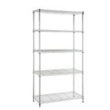 Chrome 5-Tier Metal Wire Shelving 36x72x16