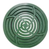 8 in. Round Green Drainage Grate