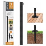 EXCELLO Bistro String Light Poles - 10 ft