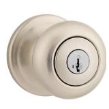 Juno Satin Nickel Door Knob with SmartKey