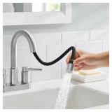 Dorind 4-in Centerset Double-Handle Faucet, BN