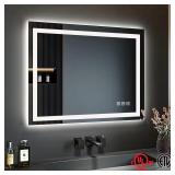 40x32 Frameless LED Vanity Mirror