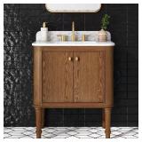 Collette 30-in Bath Vanity with Marble Top