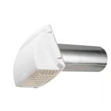 Wide Mouth Dryer Vent Hood in White