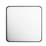 30x30 Aluminum Framed Vanity Mirror, Black