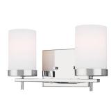 Zire 14-in. 2-Light Chrome Vanity Light