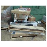 Skid Lot, Patio Bench, LG AC, Husky Shelving