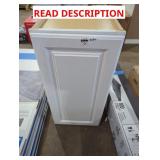 15" x 13" x 30" White Wall Cabinet