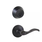 Defiant Naples Aged Bronze Deadbolt Combo Pack