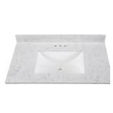 37x22 in Engineered Stone Vanity Top Pulsar