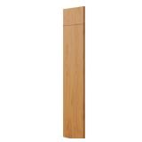 24 in. W x 84 in. H End Panel in Medium Oak