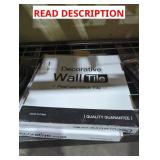 (2) Decrotive Peel & Stick Wall Tile