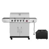 6-Burner Propane Gas Grill with Sear