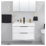 24 in. Bath Vanity with Ceramic Top