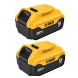 DeWalt 20V MAX DCB205-2 5Ah Battery 2pc