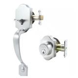 Cordoba Double Cylinder Satin Nickel Handleset