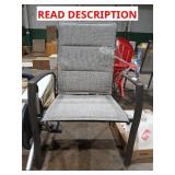 Padded Sling Lounge Chair, Taupe