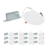 HLBSL 6" LED, 600 lm, 5CCT, White (12-Pack)