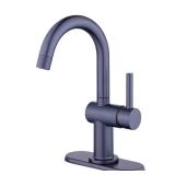 Dorind Matte Black Single Hole Deck Faucet