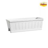 Eden 28in White Resin Window Box Planter